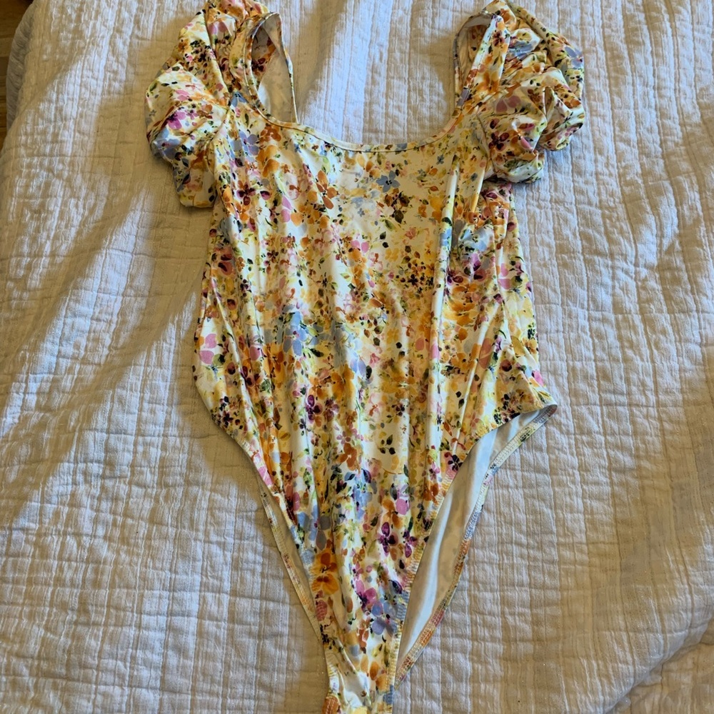 SHEIN floral bodysuit